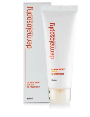 בלוק spf 50 שקוף עם מדכא מלנין – Clear soft spf 50 m prevent - דרמלוסופי